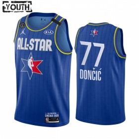 Dres NBA Dallas Mavericks Luka Doncic 77 2020 All-Star Jordan Brand Plava Swingman - Dječji